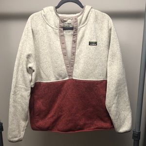 XL L.L.Bean Snap Hoodie